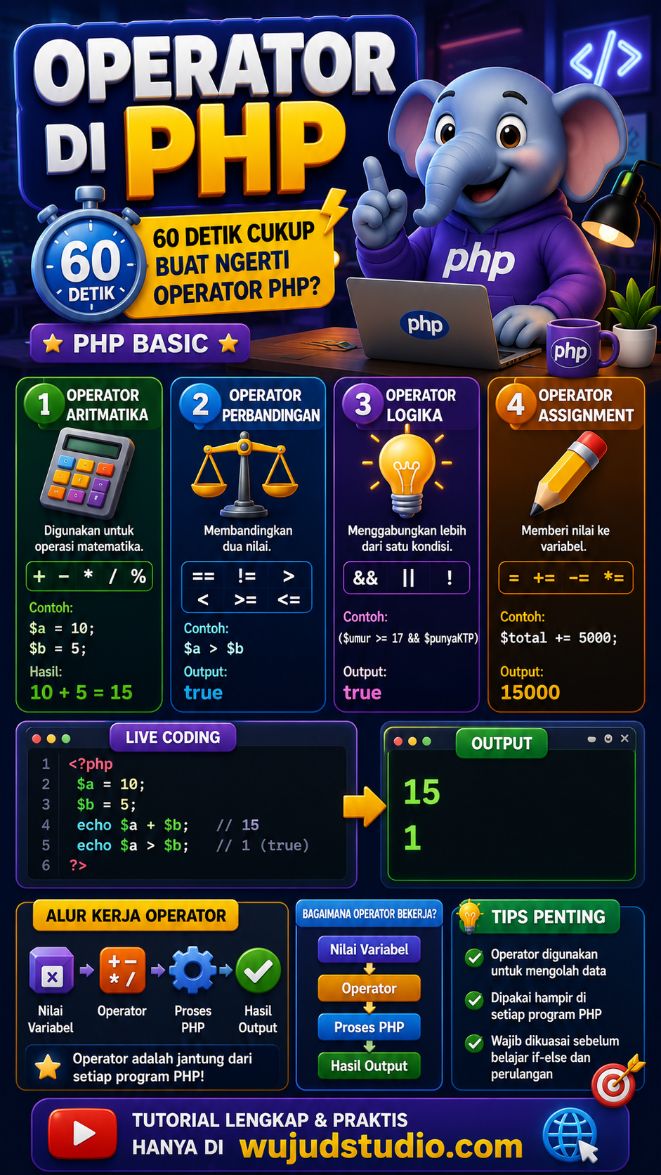 Operator di PHP