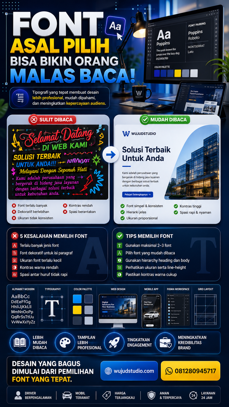 Font Asal Pilih Bisa Bikin Orang Malas Baca