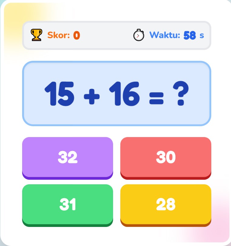 Game intetactive matematika