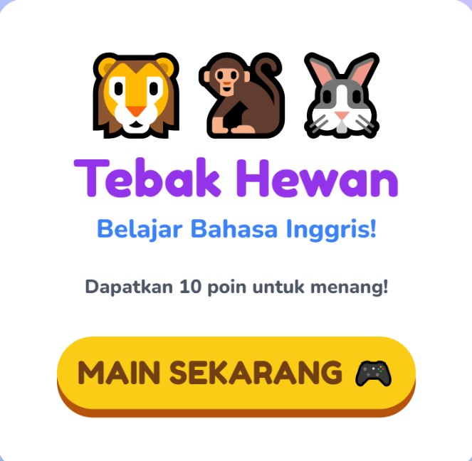 Game intetactive bahasa inggris